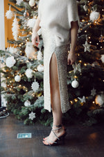 Adele Sequin Skirt - Gold