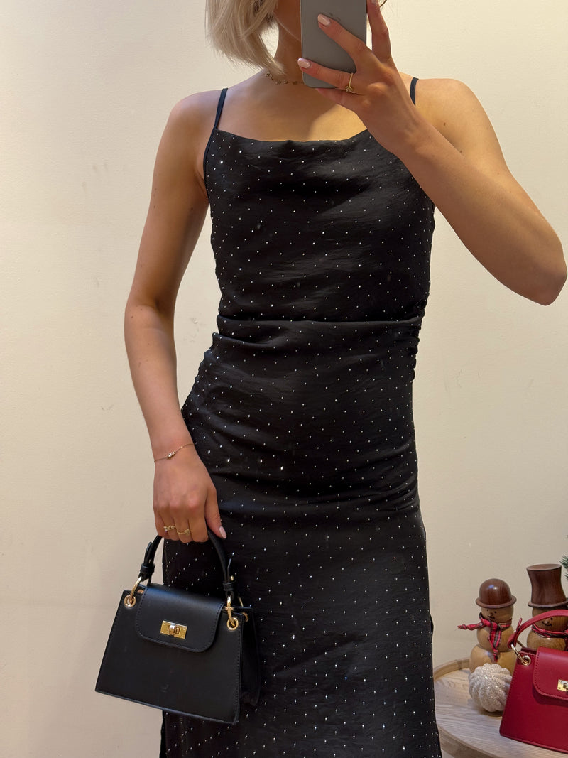 Elsie Sparkle Dress - Black