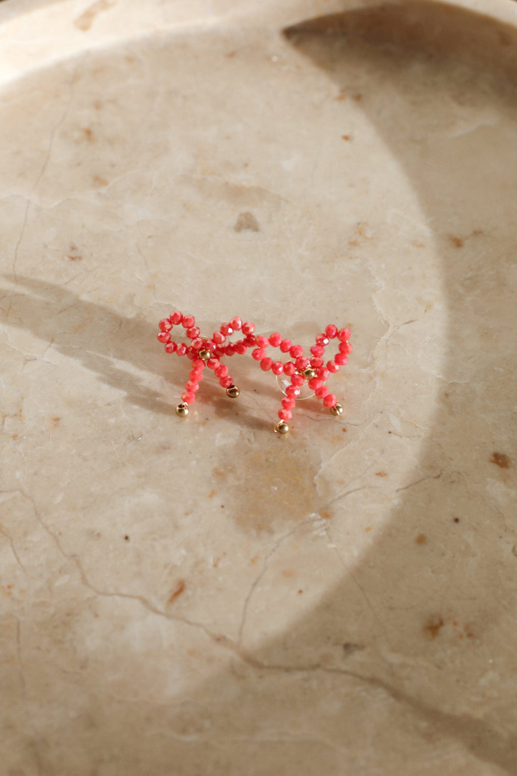 Bow Earrings - Pink 
LA V STORE