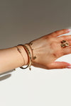 Flower Stone Bracelet - Gold 
LA V STORE