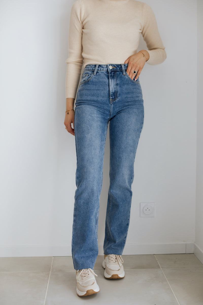 Cami Straight Jeans - Blue