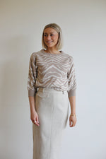 Alexandra Skirt - Taupe 
LA V STORE